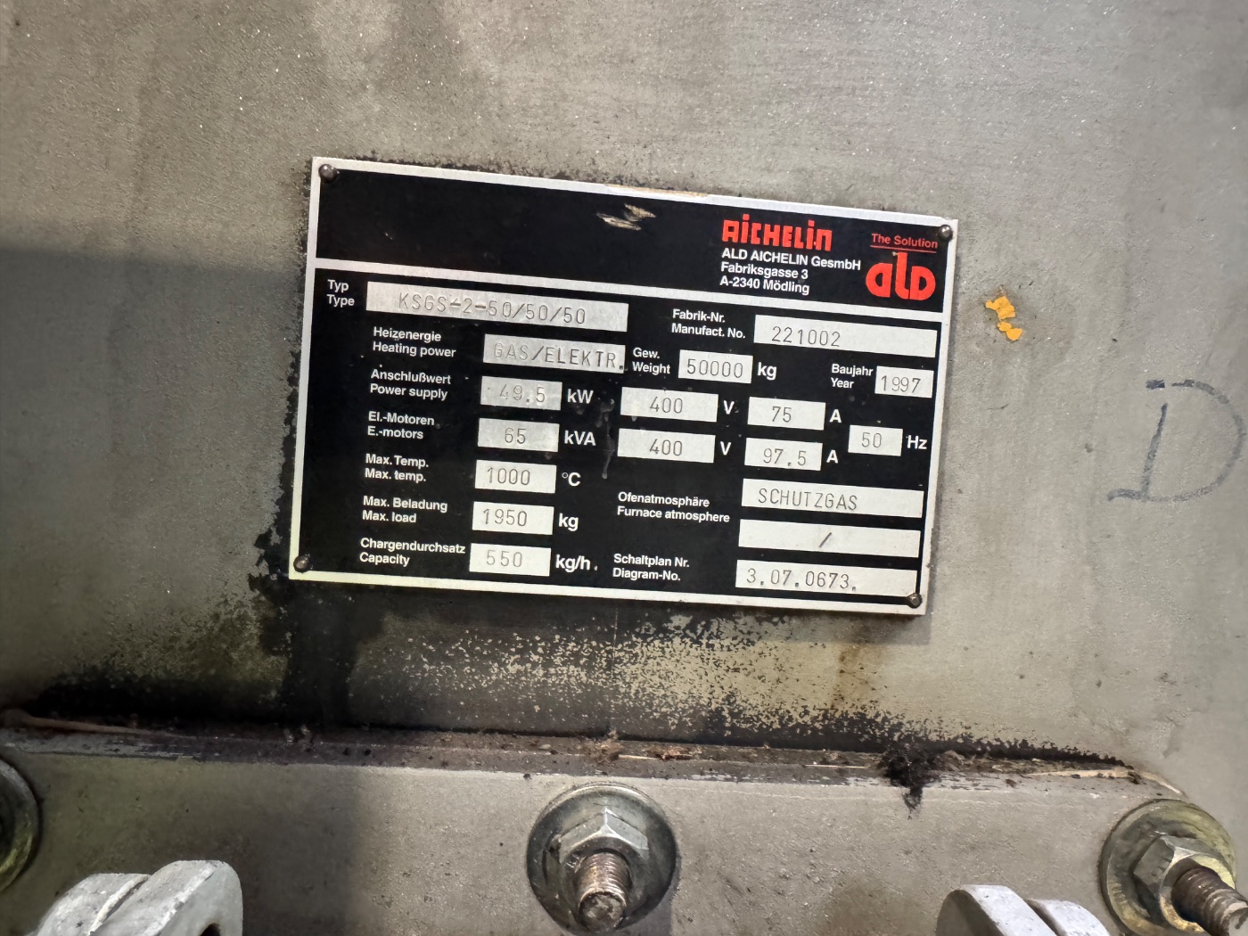 AICHELIN / ALD Continuous Case-Hardening Line