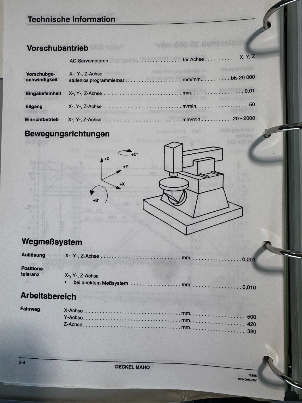 Deckel Maho DMU 70 VL 5-Axis Universal Machining Center