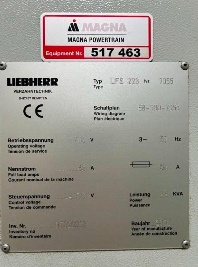 Liebherr LFS 223 Gear Shaping Machine