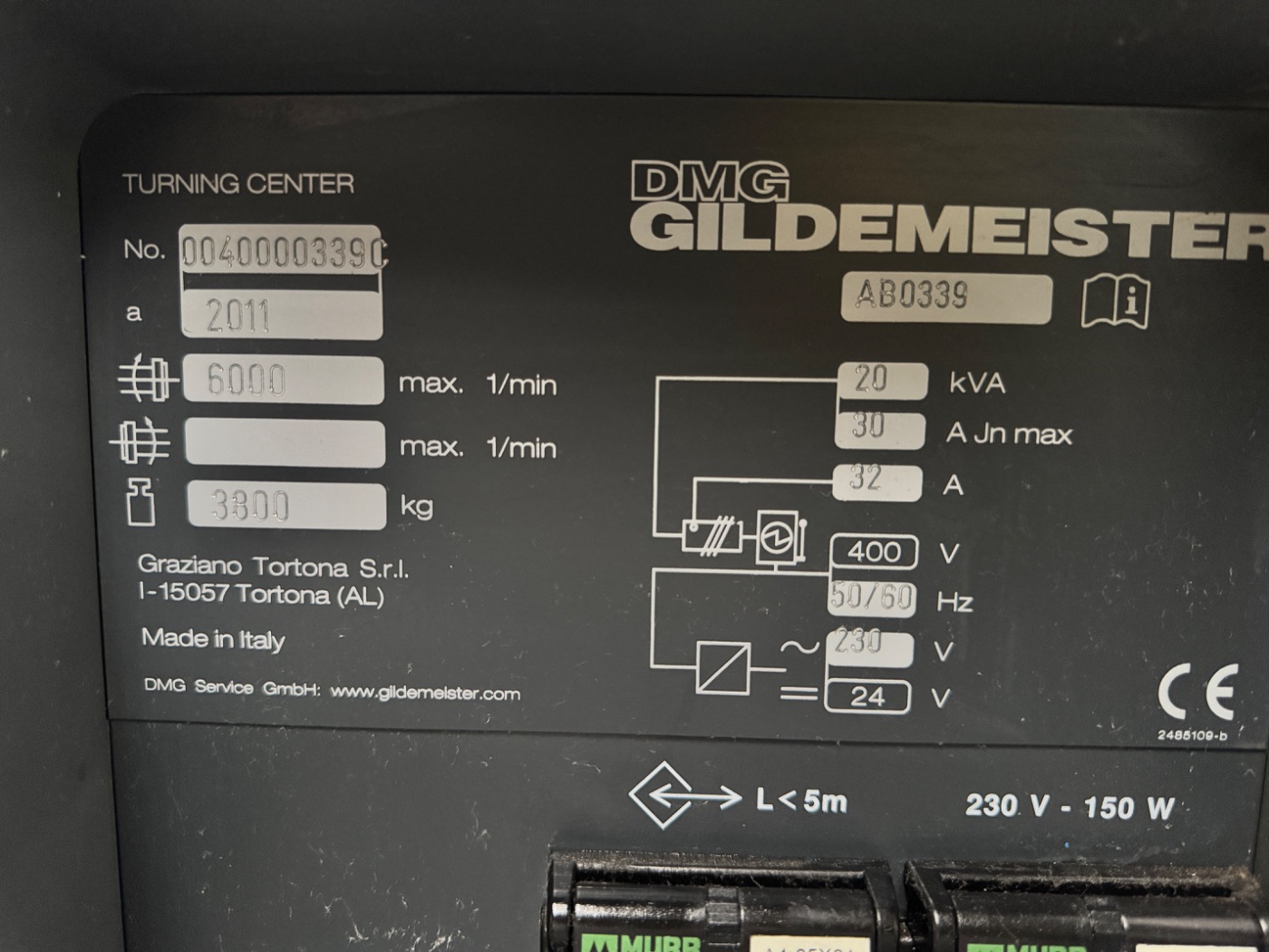 Gildemeister CTX Alpha 300 V3S CNC Turning Center