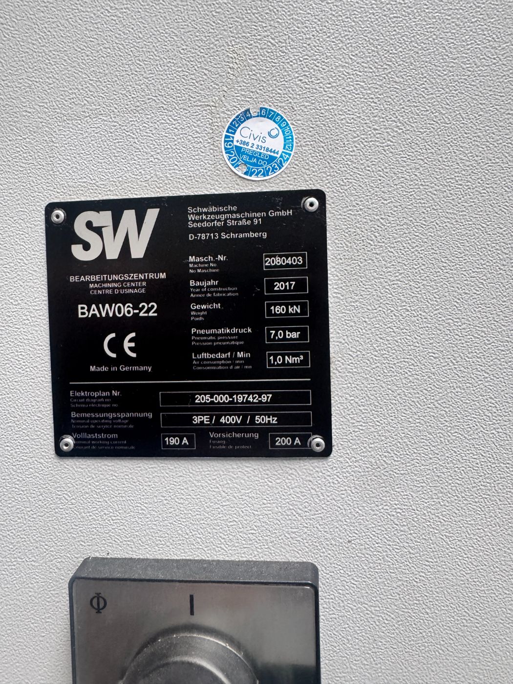 SW BAW06-22