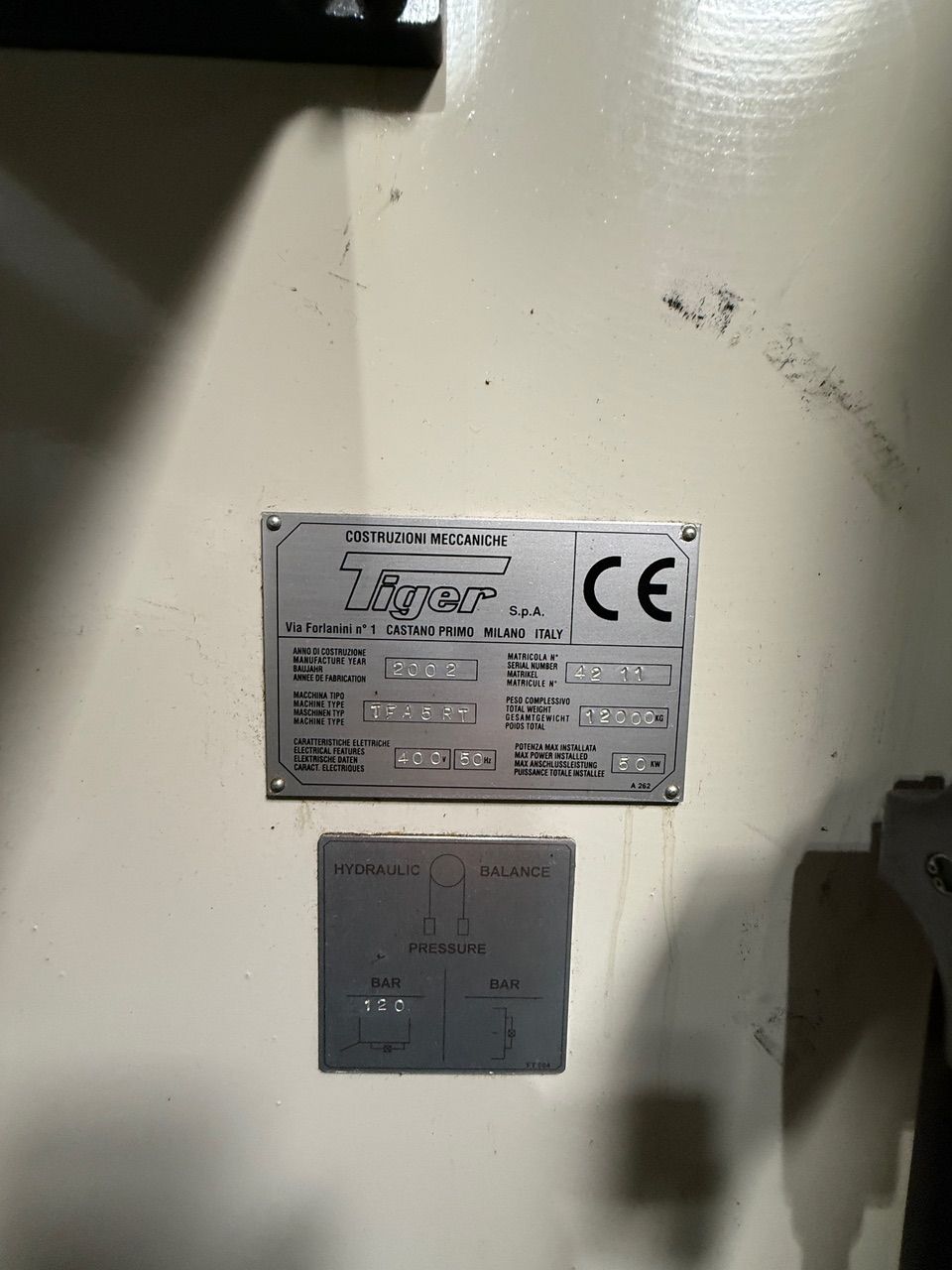 TIGER TFA 5RT CNC Bed Milling Machine
